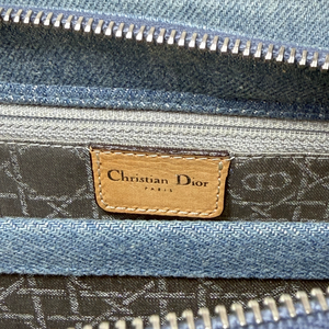 Christian Dior Denim Lady Dior East West Vintage Shoulder Bag