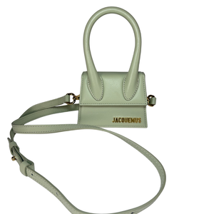 JACQUEMUS Light Green Top Handle Bag