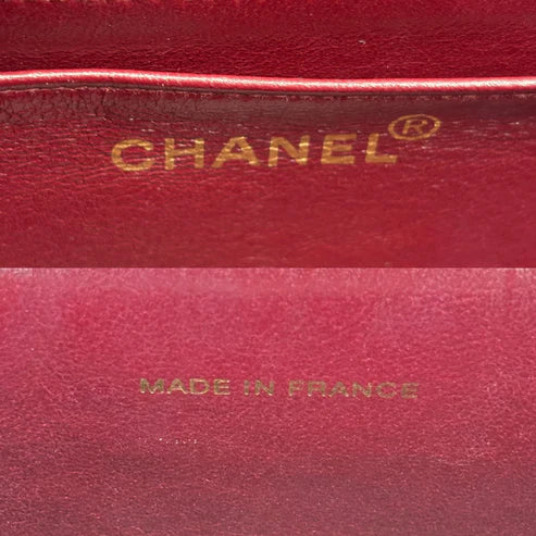 将图片加载到图库查看器，CHANEL Vintage Black Lambskin CC Patent Chain Flap Shoulder bag
