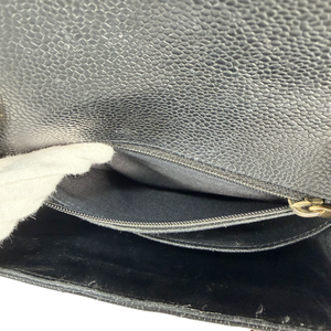 CHANEL Black Caviar Mini Classic Square Flap Bag