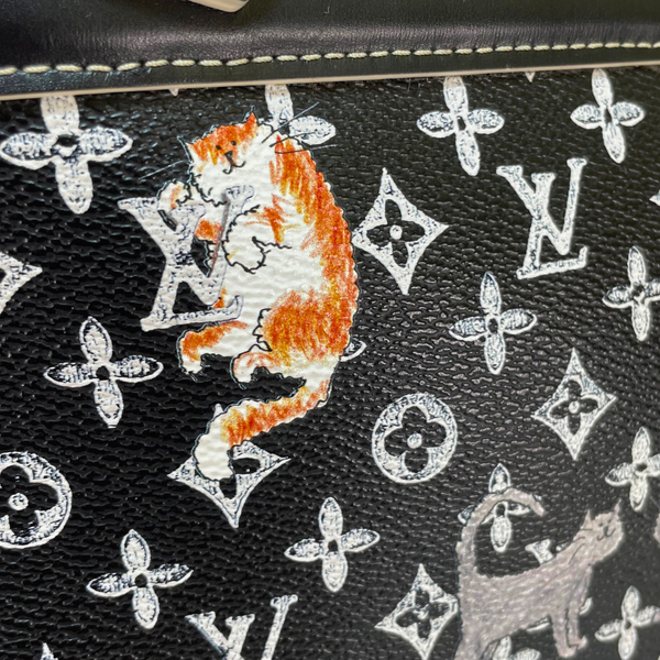 将图片加载到图库查看器，LOUIS VUITTON Limited Edition Catogram Canvas Alma Souple Bag
