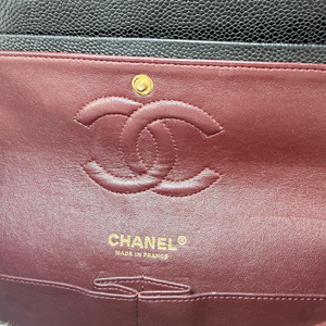 CHANEL Black Caviar Medium Classic Flap Bag 2014-2015