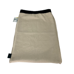 CHANEL 2003 Sport Line Cotton Drawstring Backpack Black Beige CC Logo