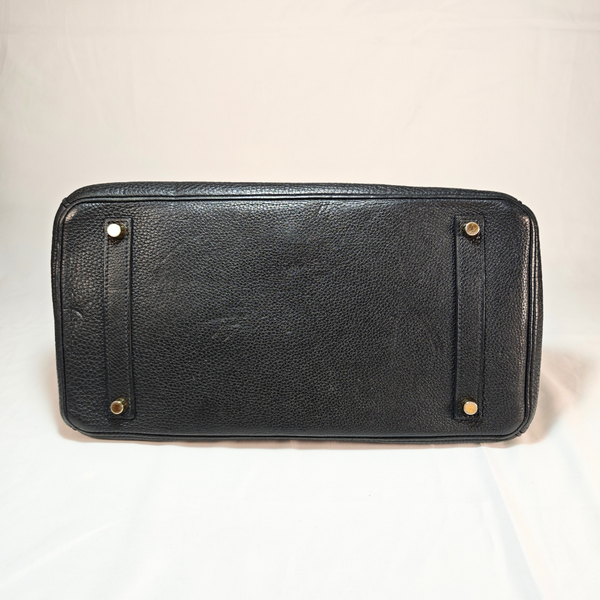 Load image into Gallery viewer, HERMES Birkin 35 Togo Leather Black Square O 2011
