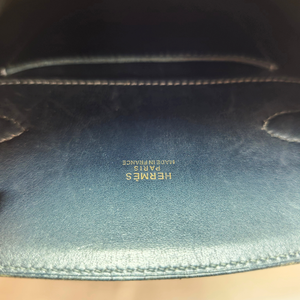 HERMES Kelly Sport MM Box Calf Black Shoulder Bag