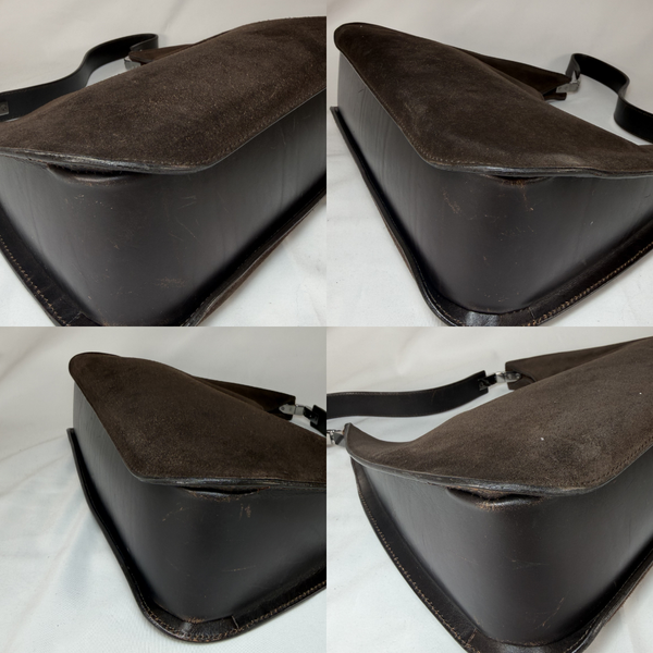 将图片加载到图库查看器，GUCCI  Brown Suede Moon  Shoulder Bag
