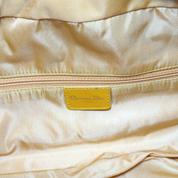 Load image into Gallery viewer, Dior Red Orange Printed Patent Leather Half Moon Shoulder Bag
