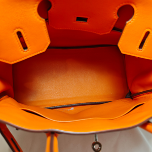 HERMES Birkin 30 Veau Gulliver Orange Square L 2008