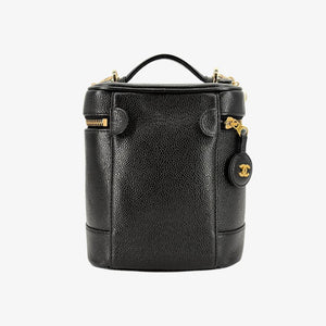 CHANEL Vintage Black Vanity Case Bag