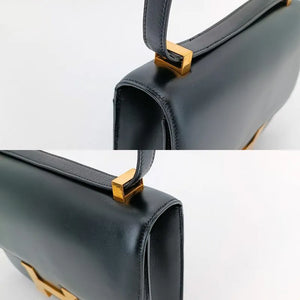 HERMES Black x GHW Box Constance 23