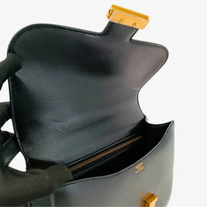 HERMES Black x GHW Box Constance 23