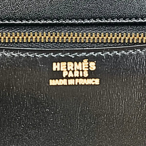 HERMES Black x GHW Box Constance 23