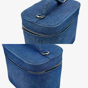 CHANEL Vintage Blue Denim Vanity Case